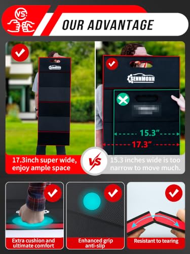 1.2" Extra Thick Mechanic Mat, Foldable Kneeling Pad with Handle and Storage belt Waterproof Comfortable EVA Cushion Mat for Working,Repairing,Gardening,Yardwork,Camping,Home Gym,47.3*17.3*1.2’’