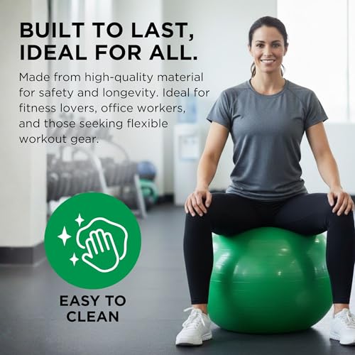 THERABAND Standard Exercise Ball - color: Green - 26 in.