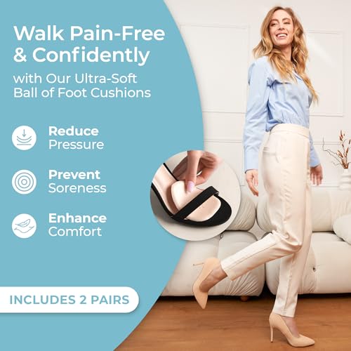 Mind Bodhi Ball of Foot Cushions for Women - 2 Pairs - Nude Gel - color: Nude