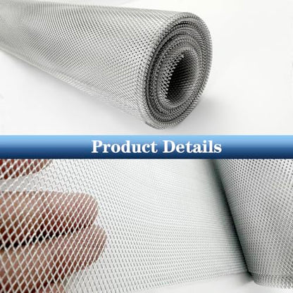 Aluminum Wire Mesh for Arts and Craft, Sculpting Wire Mesh | Ideal for Sculpting Clay, Metal Art & DIY Crafts, Scissors-Cut, Rustproof, Artist-Approved, 15.7 Inch by 16.4 Foot