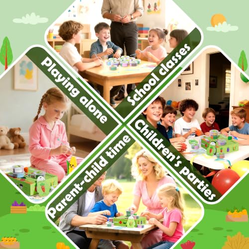 Aestd-ST Air Dry Clay Kit - Vegetable Theme, Modeling Clay for Kids | DIY Magic Clay with Tools and Tutorials, 12 Boxes Molding Clay, Ultra Light, Soft & Non-Sticky, Arts and Crafts Gift for Kids - color: Vegetable Theme