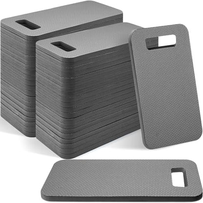 Riakrum 40 Pcs Garden Kneeling Pad Garden Knee Pad Thick Foam Knee Mat Waterproof Cushion for Kneeling Multi Functional and Church Kneeler for Praying, Baby Bath, Yoga, 15.4 x 6.7 Inch (Gray) - color: Gray
