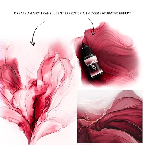 Alcohol Ink Set - 34 Color Variations - Set #18-4 Alcohol Inks x 0.51 fl oz (15 ml) | Highly Concentrated Dyes, Lightfast, Translucent and Vibrant Colors – For Painting and Epoxy Resin – Made in the EU - color: 18, style: Basic 'A' line