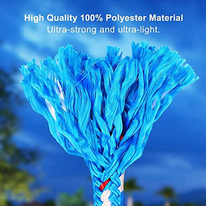 BeneLabel 1 Pcs Tree Swing Rope 19"/1.5ft Hammock Tree Swing Hanging Strap - color: Blue, size: 19"