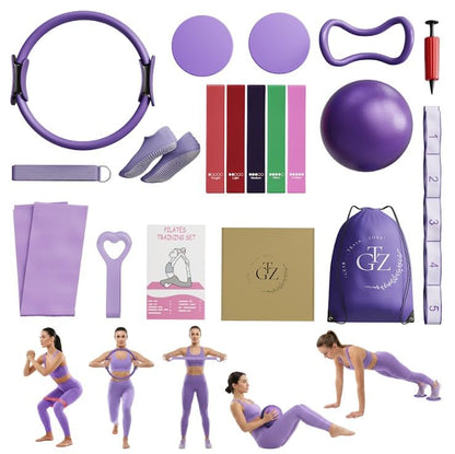 Pilates Equipment, Pilates Reformer, Home Pilates Kit - color: Purple