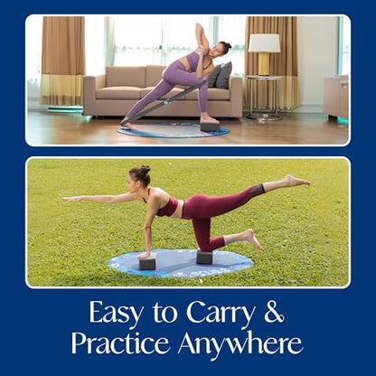 Tumaz Non-Slip Yoga Blocks，High-Density EVA Foam 2 Pack for Yoga & Pilates - color: gray