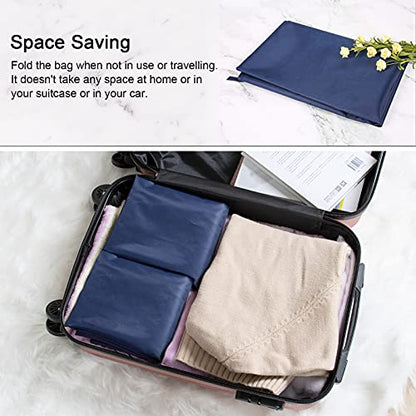 Polecasa Extra Heavy-Duty Laundry Bag with Handles, Navy, 21x24” - color: Navy, size: 21" x 24" | 1 Pack