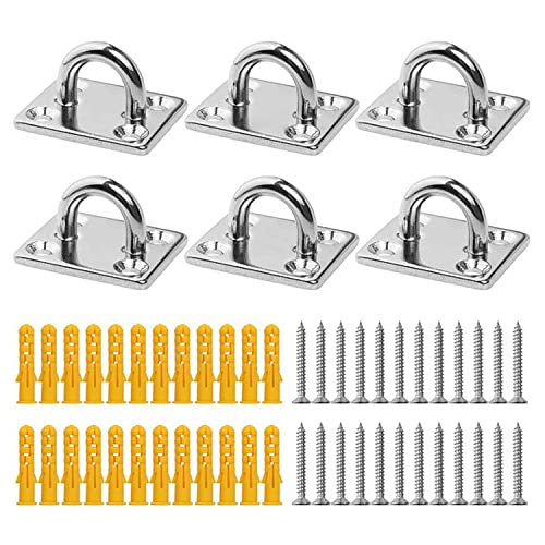 Wall Ceiling Mount Bracket Hooks for Suspension Band Trainers, Battle Ropes, Body Weight Strength Training Sets, Aerial Yoga Swing Hammock Resistance Bands, Boxing Equipment.