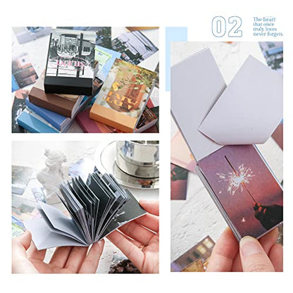 6 Sets 300 Pcs Washi Stickers Book for Journaling, Daily Scenery Life Stuff Travel Sricker Vintage Aesthetic Fashion Scrapbook Stickers Set for Bullet Journal Art Diary Craft Gifts Planner Notebook - style: Fashion Art Style
