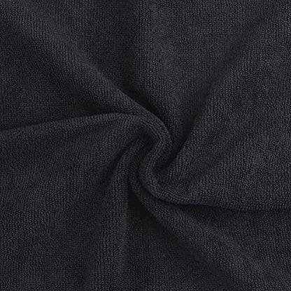 Orighty Salon Towels, 24 Pack Black Microfiber Hair Towel (16 x 29 Inch) | Super Soft and Absorbent Microfiber Towels for Salon, Hand, Gym, Bath, Spa and Home Hair Care (Not Bleach Proof) - size: 24 Pack