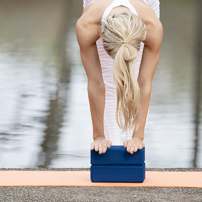 3in Foam Bulk Yoga Blocks, 10 Pack - color: Dark Blue