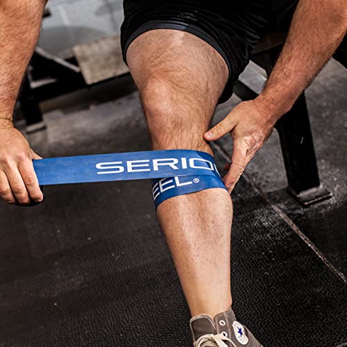Serious Steel Mobility & Recovery (Floss) Bands |Compression Band | Tack & Flossing Band (7' L x 2" W) - color: Single - Blue