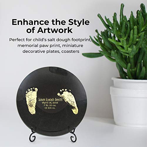 TR-LIFE Plate Stands for Display - 4 Inch Plate Holder Display Stand + Metal Easel Stand for Picture Frame, Decorative Plates, Book, Photo, Collectibles (2 Pack) - size: 4 Inch(2pcs)