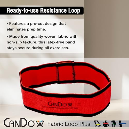 CanDo Fabric Loop Plus, Resistance Exerciser Loops, Set of 3 - size: 12", style: X-Light to Medium Strength