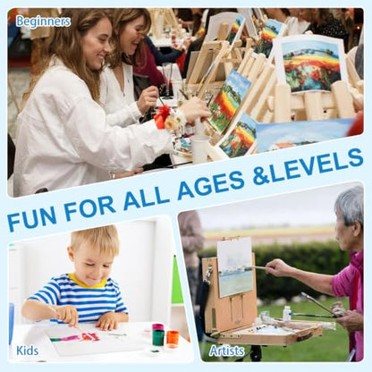 58 Pack Canvas Boards for Painting 8x10 Inch, Canvases for Painting for Acrylic Oil Tempera Watercolor Paints