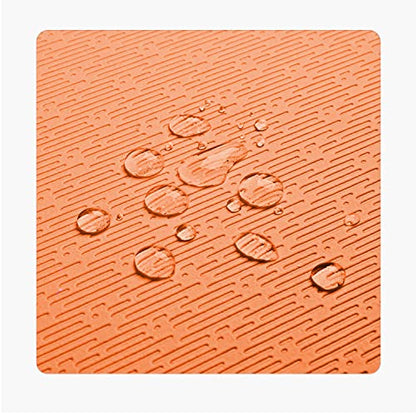 Hatha Yoga TPE Yoga Mat 72"x 27"x1/3" Non-slip Exercise Mat - color: orange