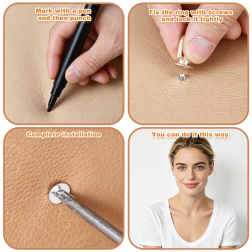 40Pcs D Rings for Purse,Metal D Rings for Bag Making, Purse Hardware for Handbags, Crossbody Straps, Leather Craft, DIY Bag Repair (LightGold) - color: Lightgold