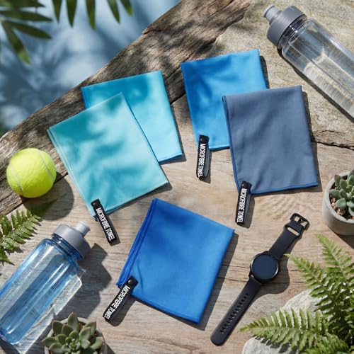 20 Pcs Workout Towels - Gym Sweat Handkerchiefs, Blue Gradient - color: Blue Gradient