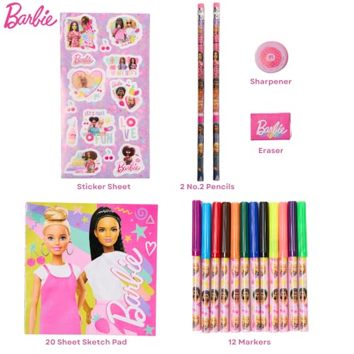 Barbie Color and Roll Activity Set with Carrying Case, Stickers, & Art Supplies - style: Barbie