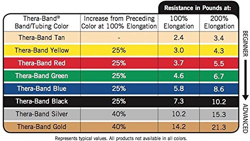 THERABAND Resistance Bands, 5 Foot, 15 Count, Exercise, Yellow, Thin | Professional TheraBand equipment for exercise, physical therapy, fitness and at-home workouts - color: Yellow