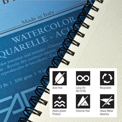 Fabriano 1264 Watercolor Pad, Bright White - size: 18 x 24