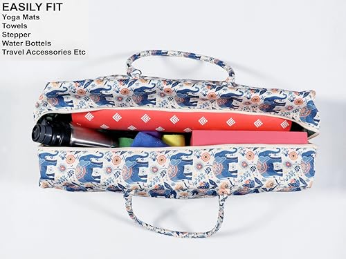COZY TRENDS Yoga Bag with Storage Pockets – 27"x8" Large Mat Carrier Tote – Lightweight, Durable, and Stylish for Yoga & Pilates Gear - style: Style 4