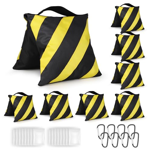 8 Pack Sandbags Weight Bags,Durable Sand Bags for Weight, Yellow - color: Yellow, size: 8 PCS