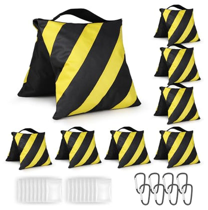 8 Pack Sandbags Weight Bags,Durable Sand Bags for Weight, Yellow - color: Yellow, size: 8 PCS
