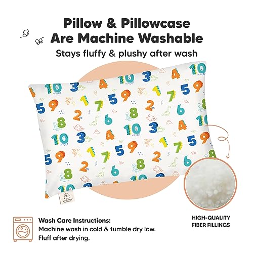 Toddler Pillow with Pillowcase, 13x18 My Little Dreamy Pillow (Dino123) - color: Dino123