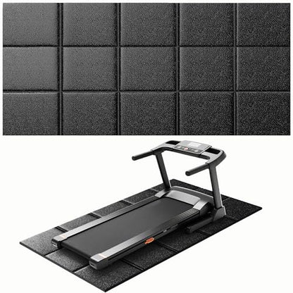 Treadmill Mat for Carpet & Hardwood Floors, 79''x39'', Under Equipment Mat | Non-Slip, Waterproof, Noise & Shock Absorbing: For treadmills, walking pads and exercise bikes on carpet or hardwood - size: 79"L x 39"W x 0.16"Th