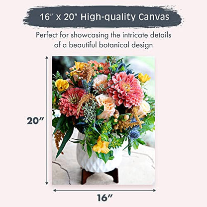 Pink Picasso Paint by Number Kit, for Adults & Teens,16x20, Pick Me Up | Botanical Floral Collection, Acrylic Paints and Brushes included, Pre-printed high quality canvas, DIY art kit, Gift-ready - color: Pick Me Up
