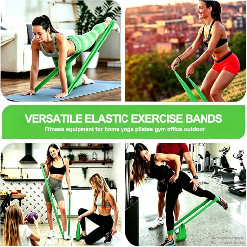 Resistance Bands for Working Out, Physical Therapy, Yoga & Pilates - color: Green