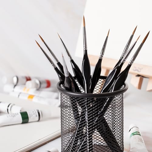Mr. Pen- Miniature Paint Brushes, 9 Pcs, Detail Paint Brush Set - color: Black