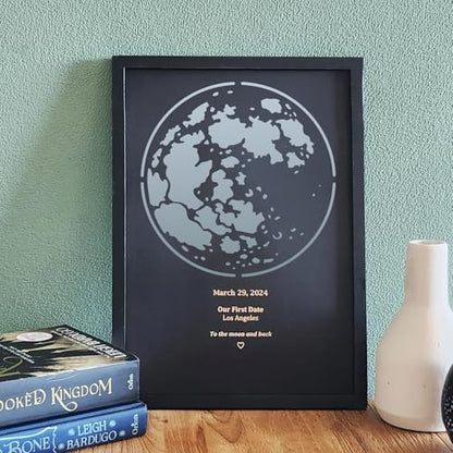 Moon Stencils for Painting Celestial Stencils Moon Phrase Stencil | Reusable Circular Stars Sun Clouds Stencil for Painting on Canvas Wood Furniture Fabric Walls - style: Moon