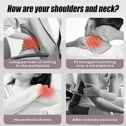 6-Wheel Handheld Massage Roller for Muscle Pain Relief (Purple) - color: Purple
