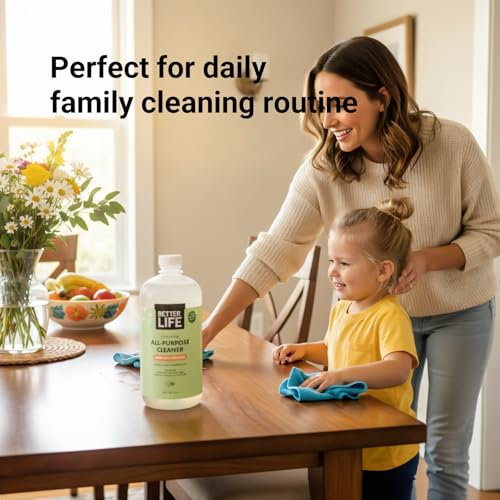 Better Life All Purpose Cleaner - Plant Based Home and Kitchen Cleaning Spray for Glass, Countertops, Appliances, Upholstery & More - Multi-surface Spray Cleaner - 24oz Clary Sage & Citrus - size: 24 Fl Oz (Pack of 1)