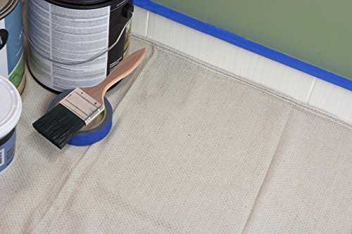 Quick Drop 8 Oz Canvas Safety Drop Cloth, 3.5' x 4', (Pack of 6) - color: 6 Pack, size: 3.5X4