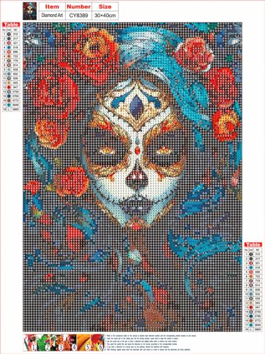 MMAHD 5D Diamond Painting Kit, Enchanted Waterfall Garden with Blue Butterflies, Full Drill Crystal Rhinestone Embroidery Art, Nature Scene (Modern) - style: Modern