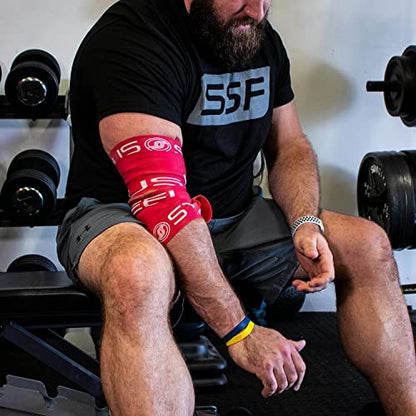 Serious Steel Mobility & Recovery (Floss) Bands |Compression Band | Tack & Flossing Band (7' L x 2" W) - color: Pair - Red