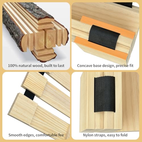 Japanese Tatami Mat Floor Bed, Knotless Solid Wood, Roll-Up Slatted, Bed Plate with 2 Storage Straps, Moisture-Proof and Breathable for Floor Sleeping or Futon Mattress, Full - size: Full