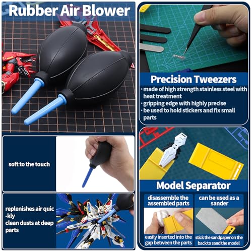 40Pcs Model Tools Kit, Modeler Basic Tools Craft Set Hobby Modeling Tools for Gundam Assembling Building Repairing and Fixing