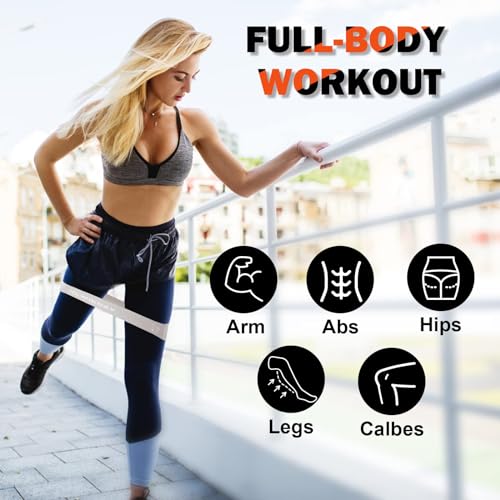 WIKDAY Exercise Resistance Bands with Handles for Working Out Workout Bands Set with Door Anchor for Physical Therapy, Yoga, Pilates - color: Gray, size: Light (10-150lb & 5-40lb)