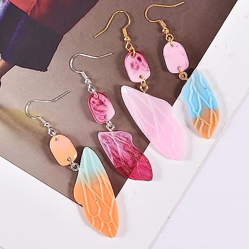 Attuslla Silicone Resin Earring Molds with Jump Rings for DIY Jewelry Making, Pendant, Earrings - color: Style 9