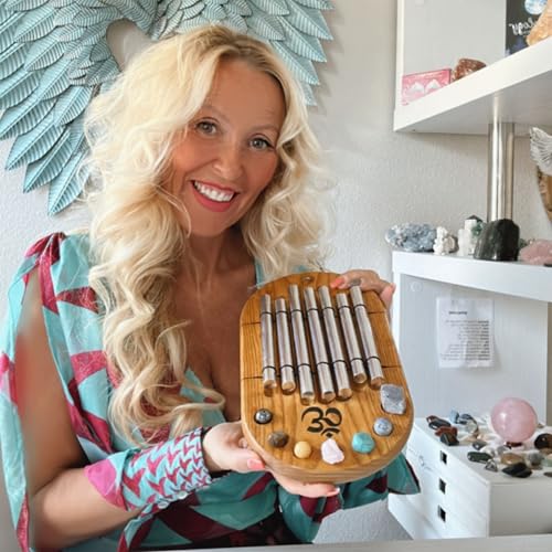 Woodstock Wind Chimes for Meditation, Yoga, Awareness, Relaxation, Metaphysical 11" Zenergy Chakra Chime Gifts (CC7Z)