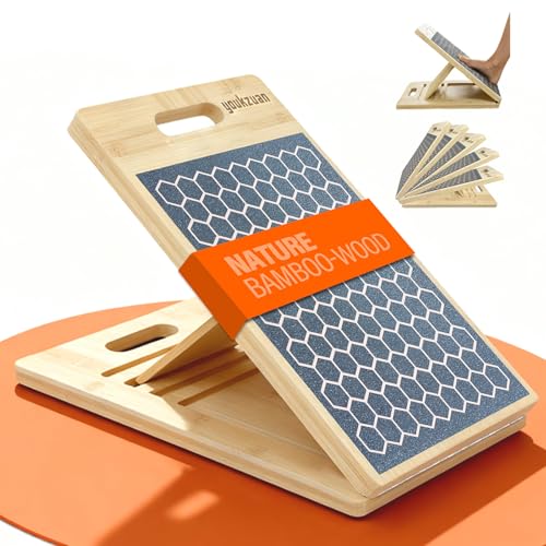 2026 New Slant Board Calf Stretcher | High-Strength Bamboo Calf Stretch Board | Large Slant Board for Calf Stretching & Exercise, Velour Board, Incline Board, Hamstring Stretcher