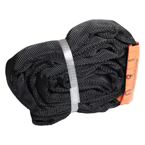 Endless Round Slings for Aerial Lyra Hoop Rig, Aerial Silks Handing Polyester Lifting Sling Spanset, Heavy Duty Polyester Capacity 5300 Lbs Vertical Capacity (Black, 6 FT) - color: Black, size: 6 ft