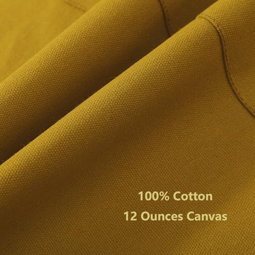 AFUN Chef Aprons for Women Men with Oversized Pockets, 12-Ounce Cotton Canvas Cross Back Water Repellent Apron (Brown) - color: Brown