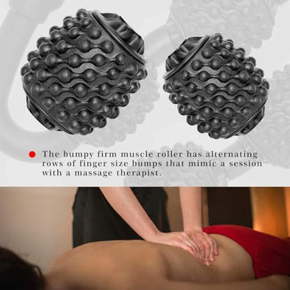 Shadowfit Muscle Massager Roller, Trigger Point Foam Roller for Calves, Legs, Arms, Shin Splints, Massage Tool to Relieve Soreness, Stiffness, and Tight Muscles, Cellulite Deep Tissue Massaging - color: Blue