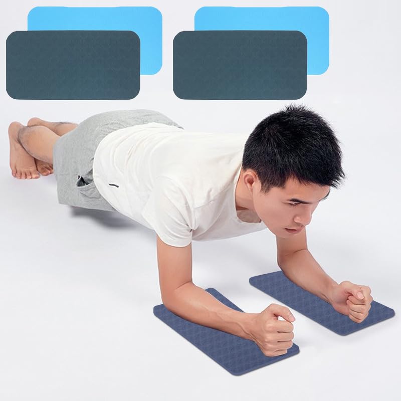 2 Pack Yoga Knee Pads Plank Elbow Pad Plank Board Elbow Cushion Cover Foam 8mm Non-Slip Balance Pad Ab Exercise Wheels Knee Pad for Balance Board Ab Roller Wheel Abdominal Wheel Exercise Workout
