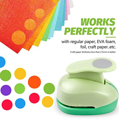 UCEC Hole Punch, Paper Punch, 1.5 Inch Circle Punch, Hole Puncher Shapes, Large Paper Punches for Crafting Scrapbooking Craft Handmade Cards Arts Fun Projects - color: Circle, size: 1.5 Inch